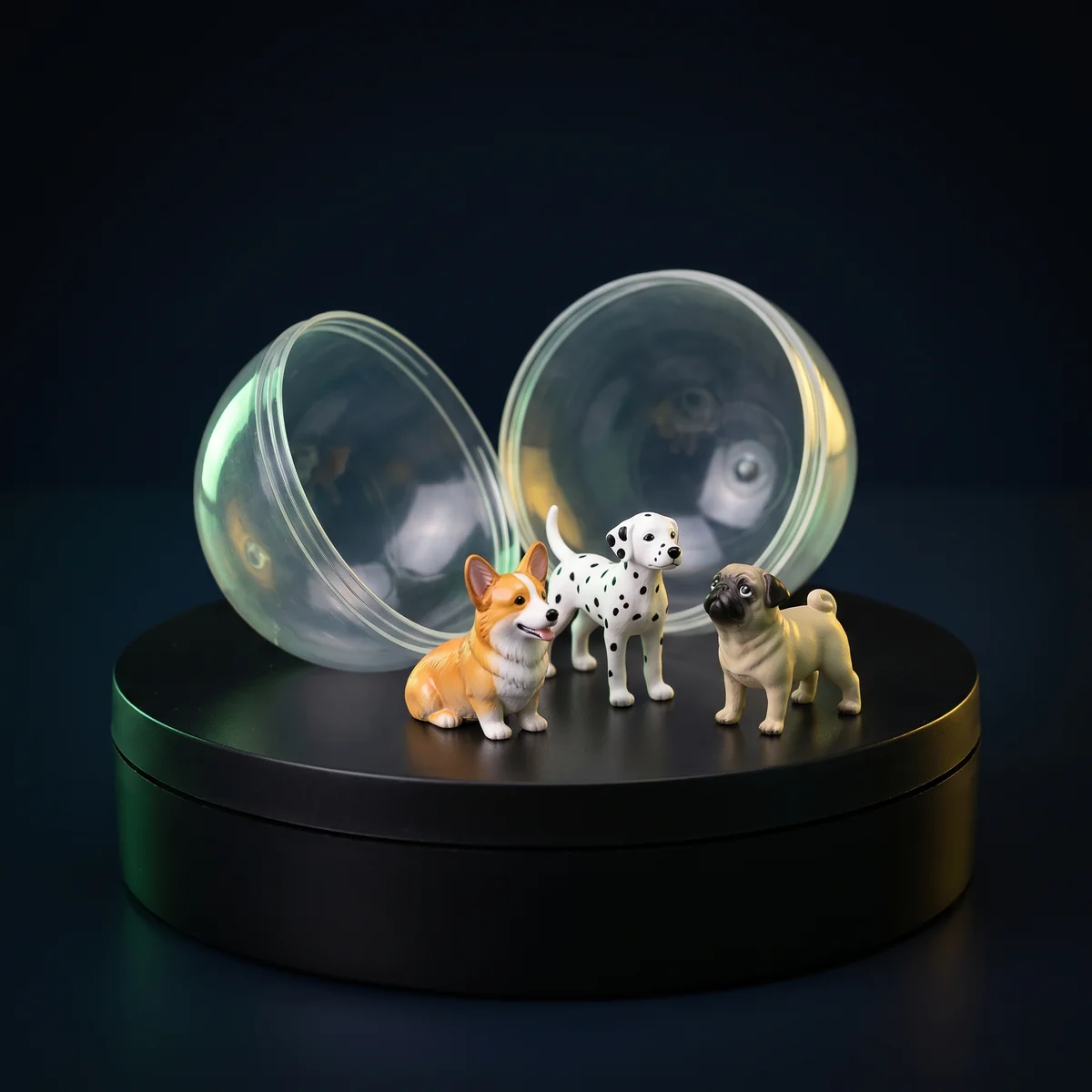Happy Pack Pups: A doghouse full of pups, every capsule a different breed.