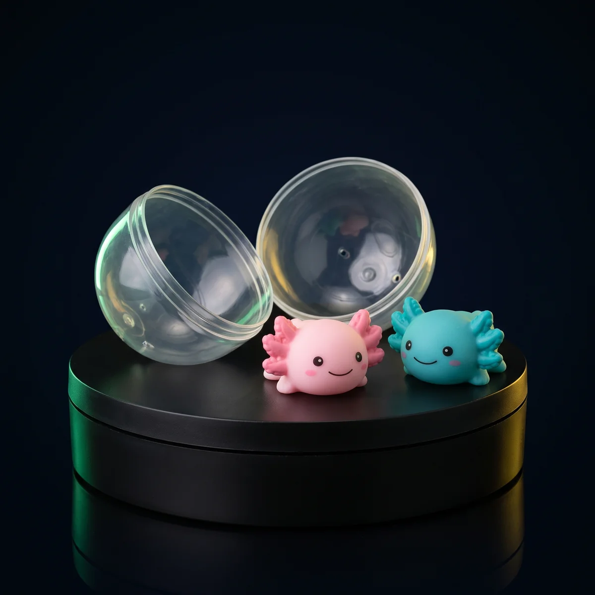 Slow-Rise Axolotl: Squish it flat, watch it climb back. Slow-rise foam, full color range.