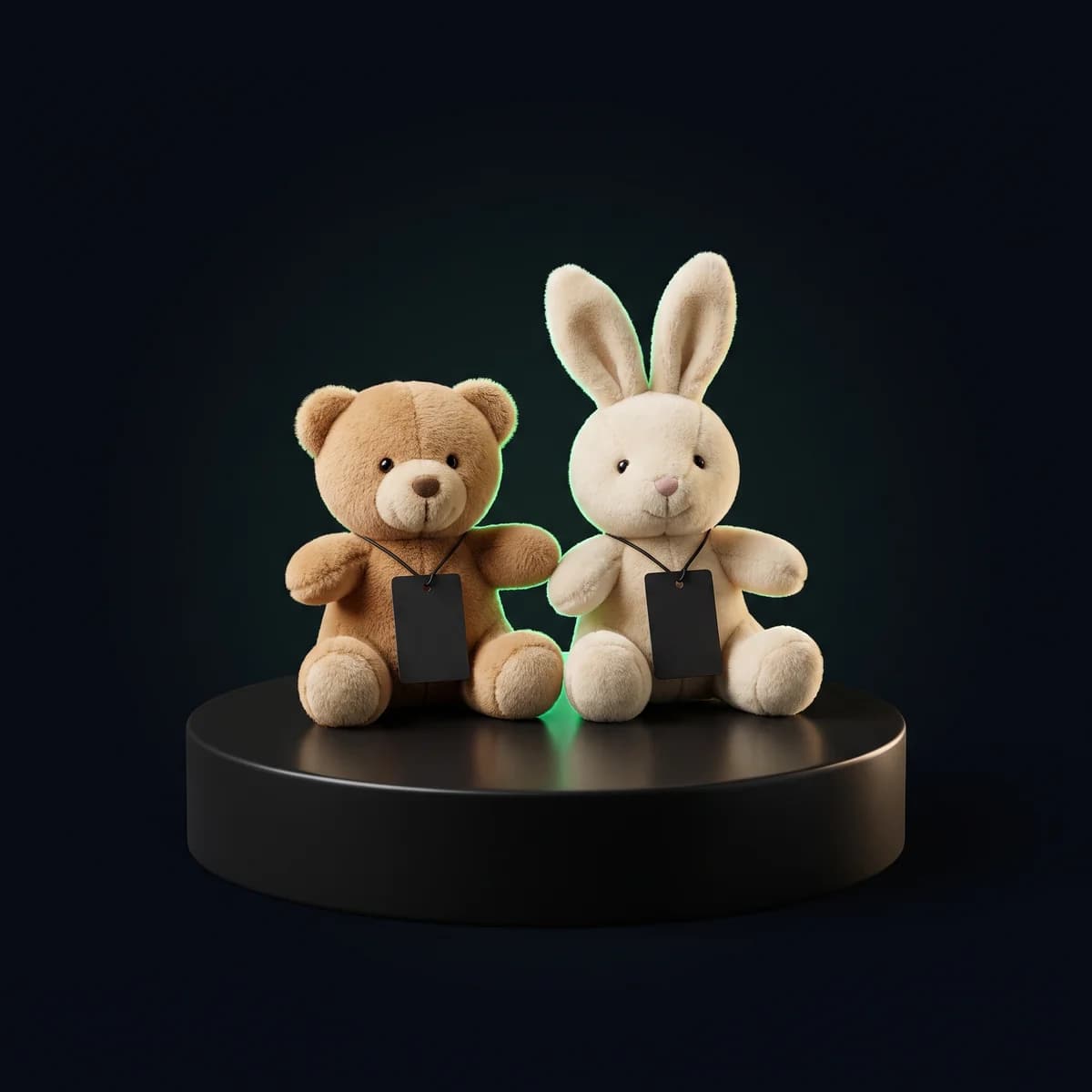 Tagged Mini Plush: Small-format plush with a branded hang tag, ready straight out of the case.